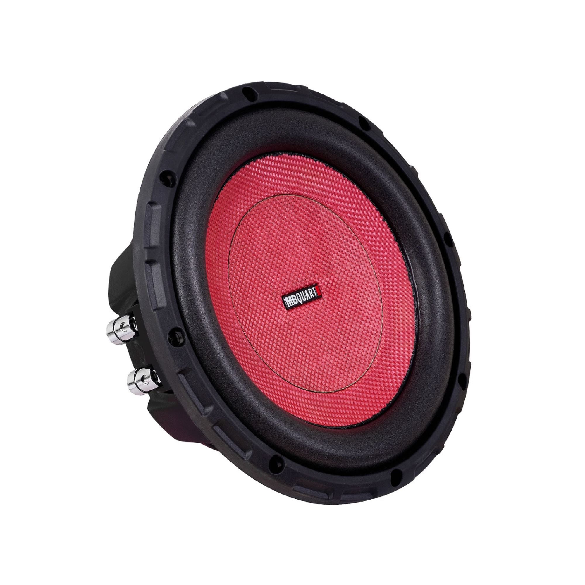 MB Quart 8" Shallow Wall Mount Stereo Subwoofer with 500W Peak Power, Black - VMInnovations