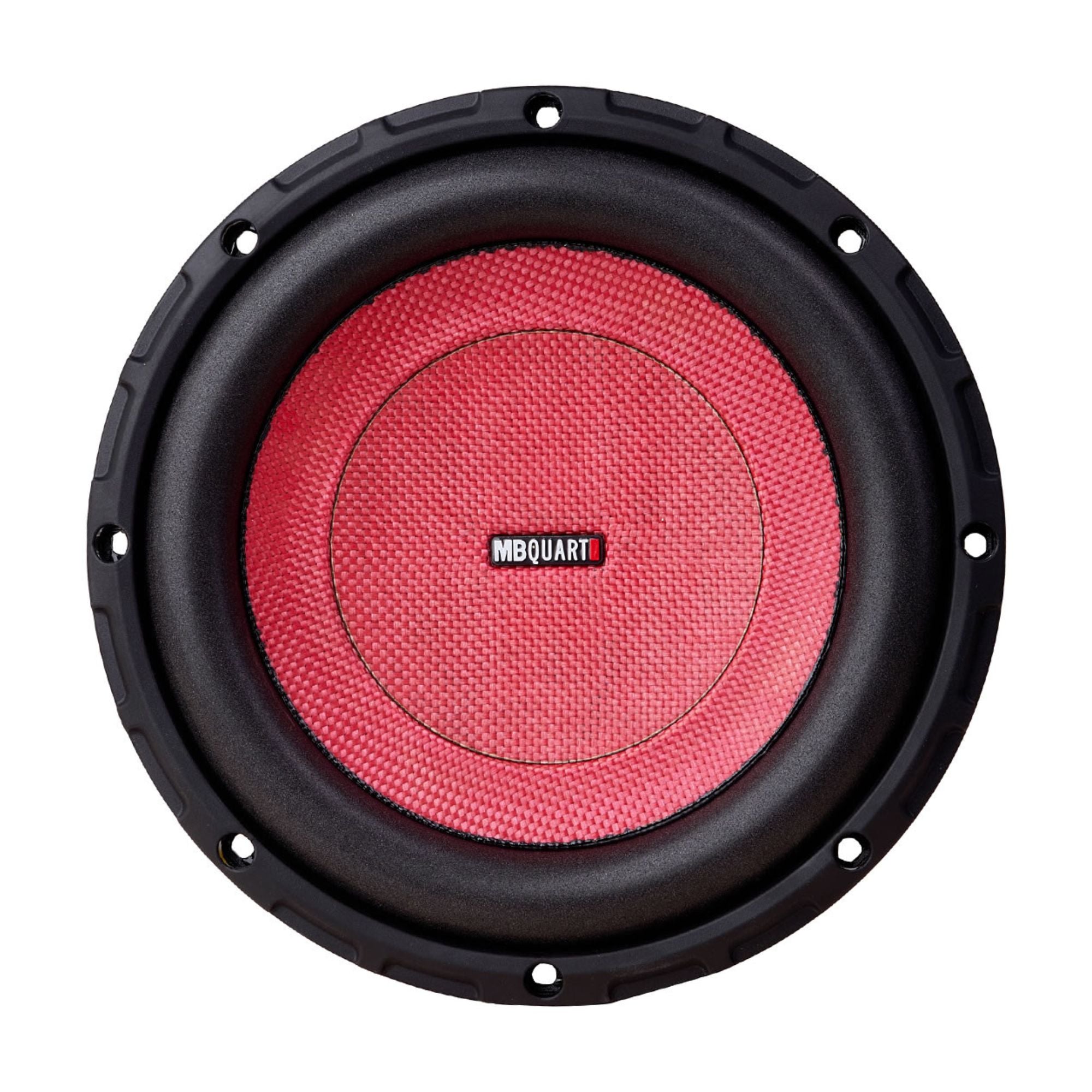 MB Quart 8" Shallow Wall Mount Stereo Subwoofer with 500W Peak Power, Black - VMInnovations