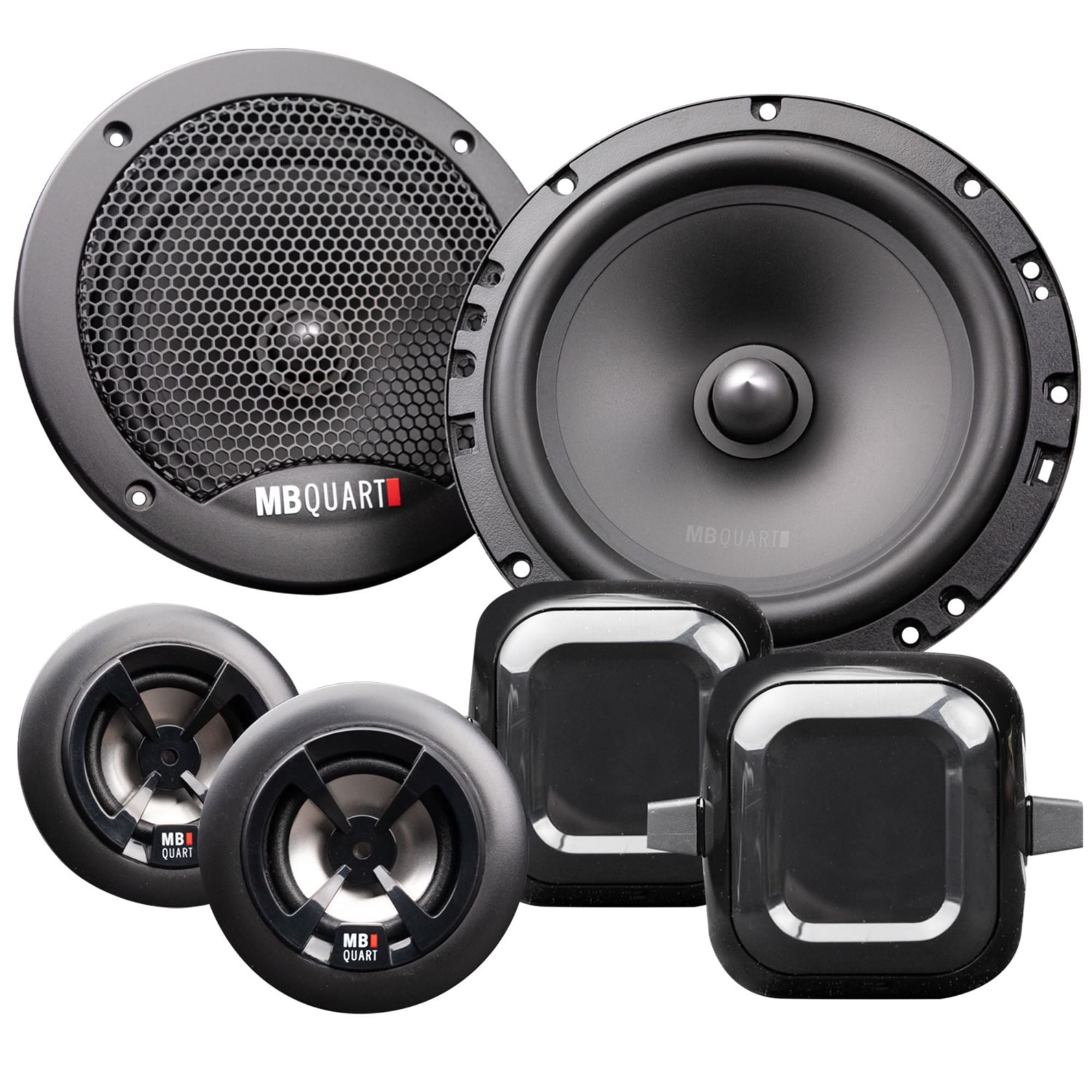 MB Quart Discus High-Performance 6.5" Car Audio Component Speaker System, 140W - VMInnovations