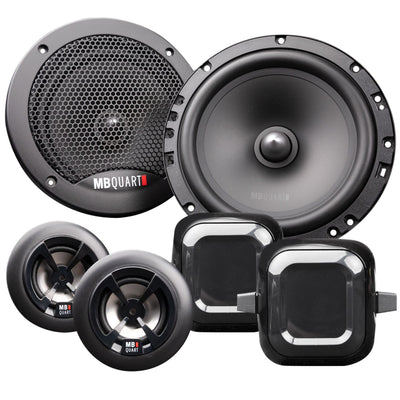 MB Quart Discus High-Performance 6.5" Car Audio Component Speaker System, 140W - VMInnovations