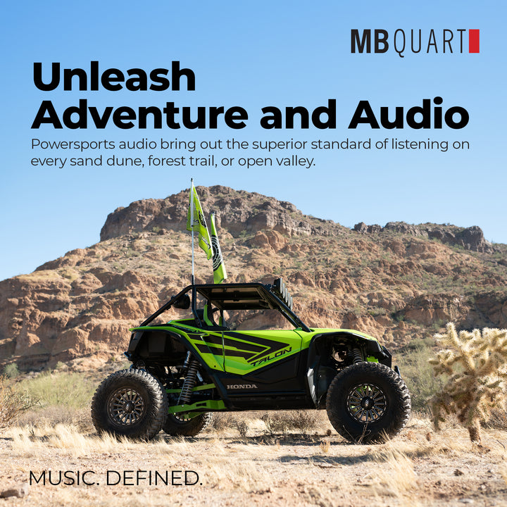 MB Quart 12" Shallow Wall Mount Stereo Subwoofer with 600W Peak Power, Black