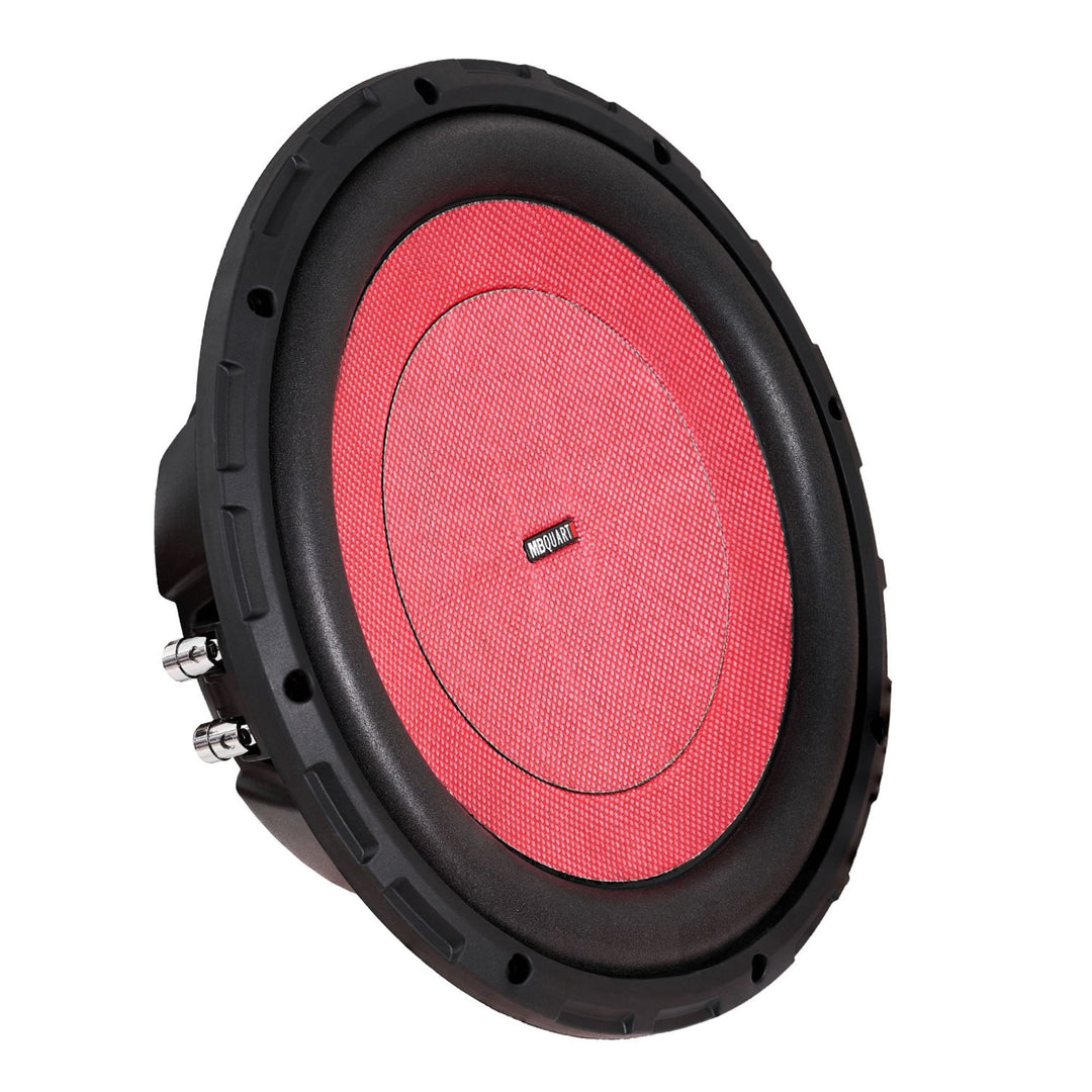 MB Quart 12" Shallow Wall Mount Stereo Subwoofer with 600W Peak Power, Black