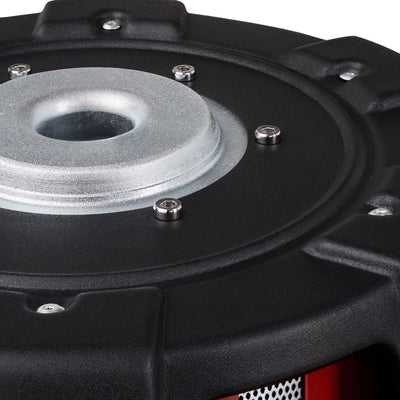 MB Quart 12" Shallow Wall Mount Stereo Subwoofer with 600W Peak Power, Black - VMInnovations