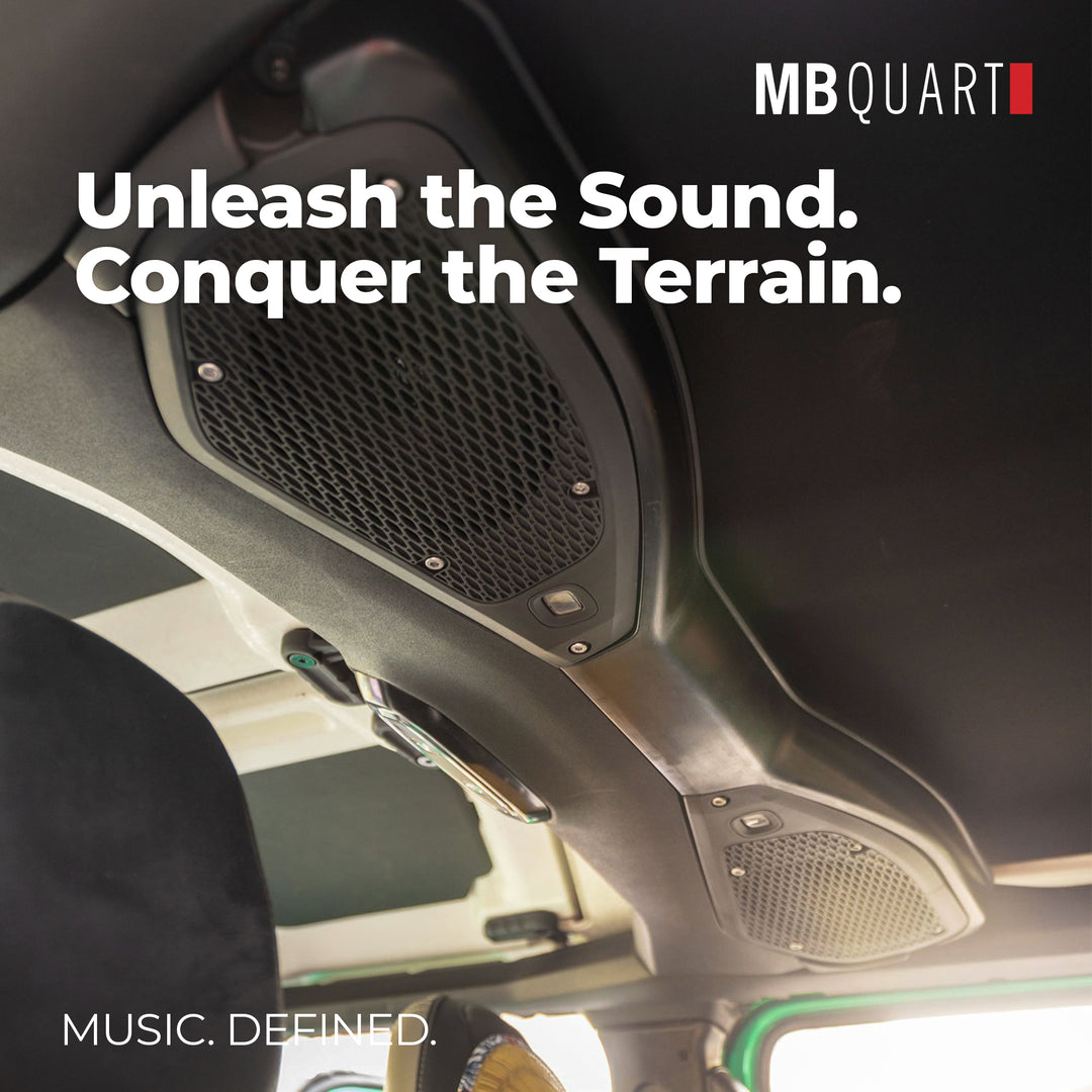 MB Quart 6x9" Tuned Rear Coaxial Speakers Upgrade for Jeep Wrangler/Gladiator
