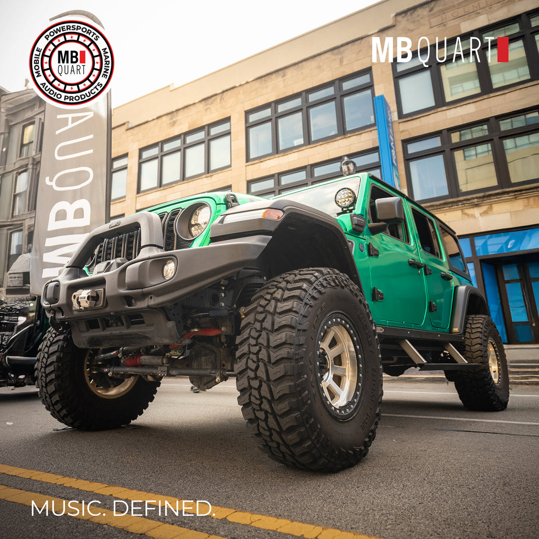 MB Quart 6x9" Tuned Rear Coaxial Speakers Upgrade for Jeep Wrangler/Gladiator