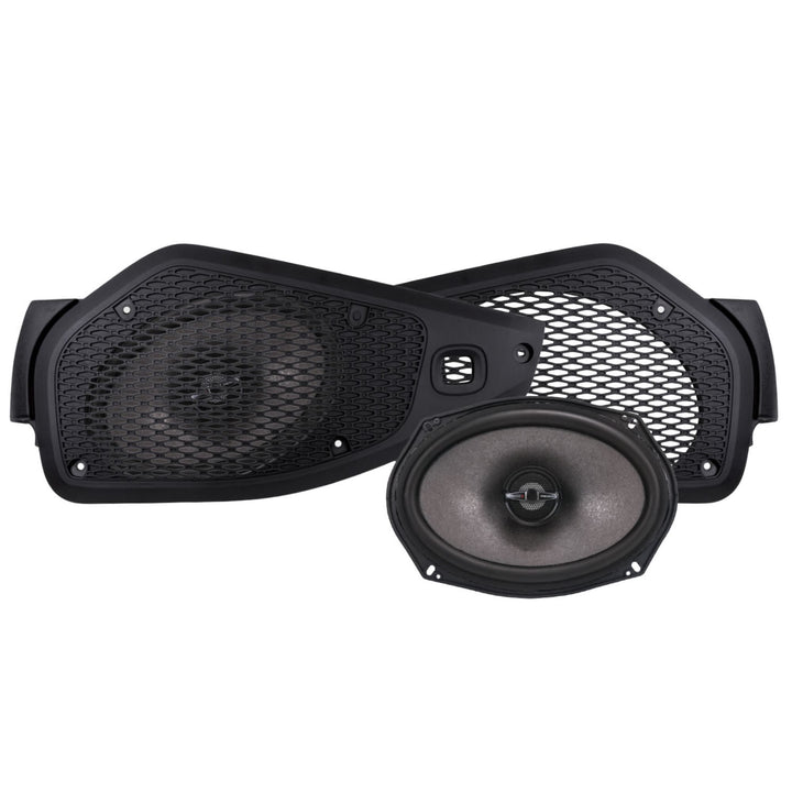 MB Quart 6x9" Tuned Rear Coaxial Speakers Upgrade for Jeep Wrangler/Gladiator