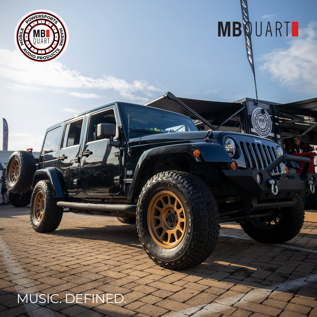 MB Quart Tuned Audio Package 6.5" Convertible Speakers for Jeep Wrangler (07-18)