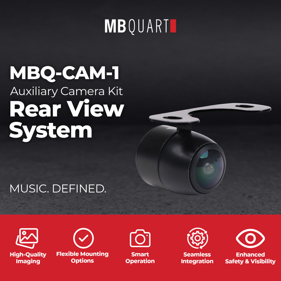 MB Quart MBQ-CAM-1 Auxiliary Camera Kit for Rear View System, Universal Mount