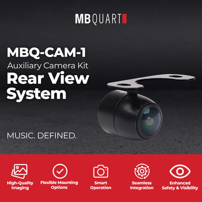 MB Quart MBQ-CAM-1 Auxiliary Camera Kit for Rear View System, Universal Mount - VMInnovations