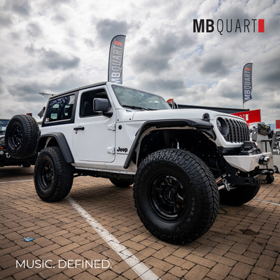 MB Quart MBQJ-48CRGB Jeep JL/JT Rear Soundbar w/ 8" Coaxial Speakers & LED Light - VMInnovations