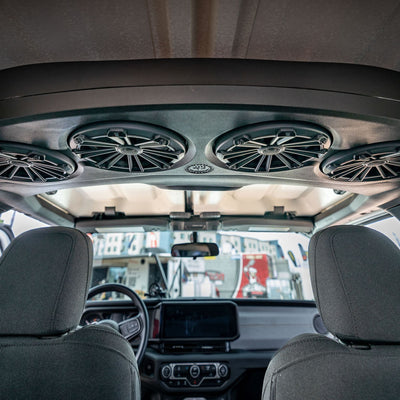 MB Quart MBQJ-48CRGB Jeep JL/JT Rear Soundbar w/ 8" Coaxial Speakers & LED Light - VMInnovations