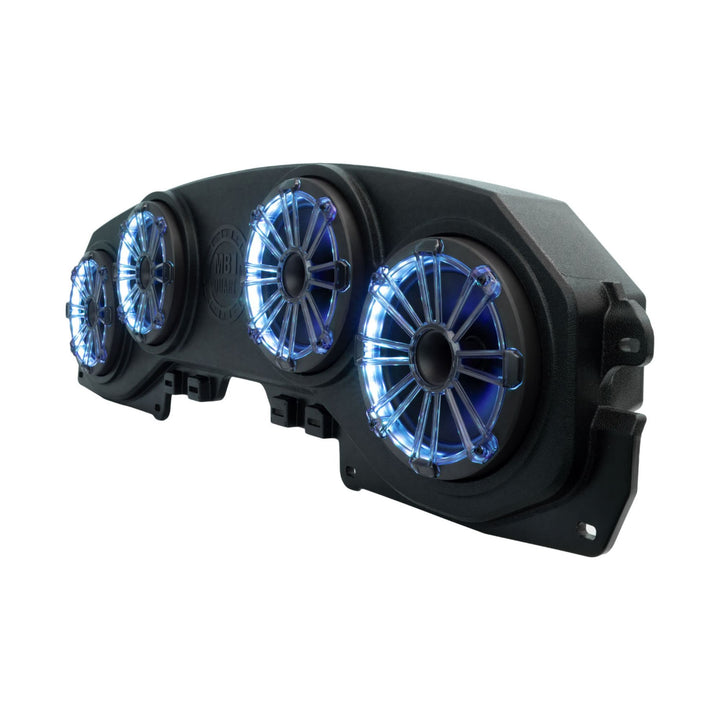MB Quart MBQJ-48HRGB Jeep JL/JT Rear Soundbar w/ 8" Horn Speakers & LED Light
