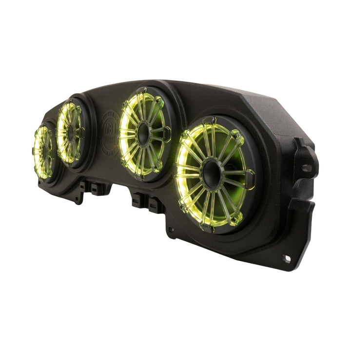 MB Quart MBQJ-48HRGB Jeep JL/JT Rear Soundbar w/ 8" Horn Speakers & LED Light