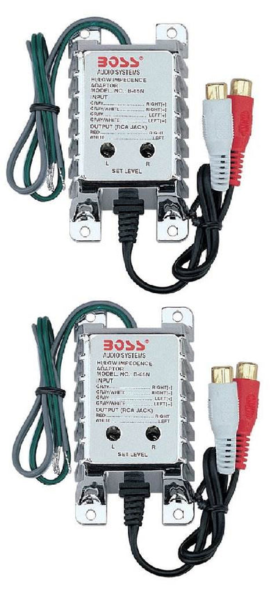 2) BOSS B65N High Level to Low Level Converter + RCA Input Sensitivity Control