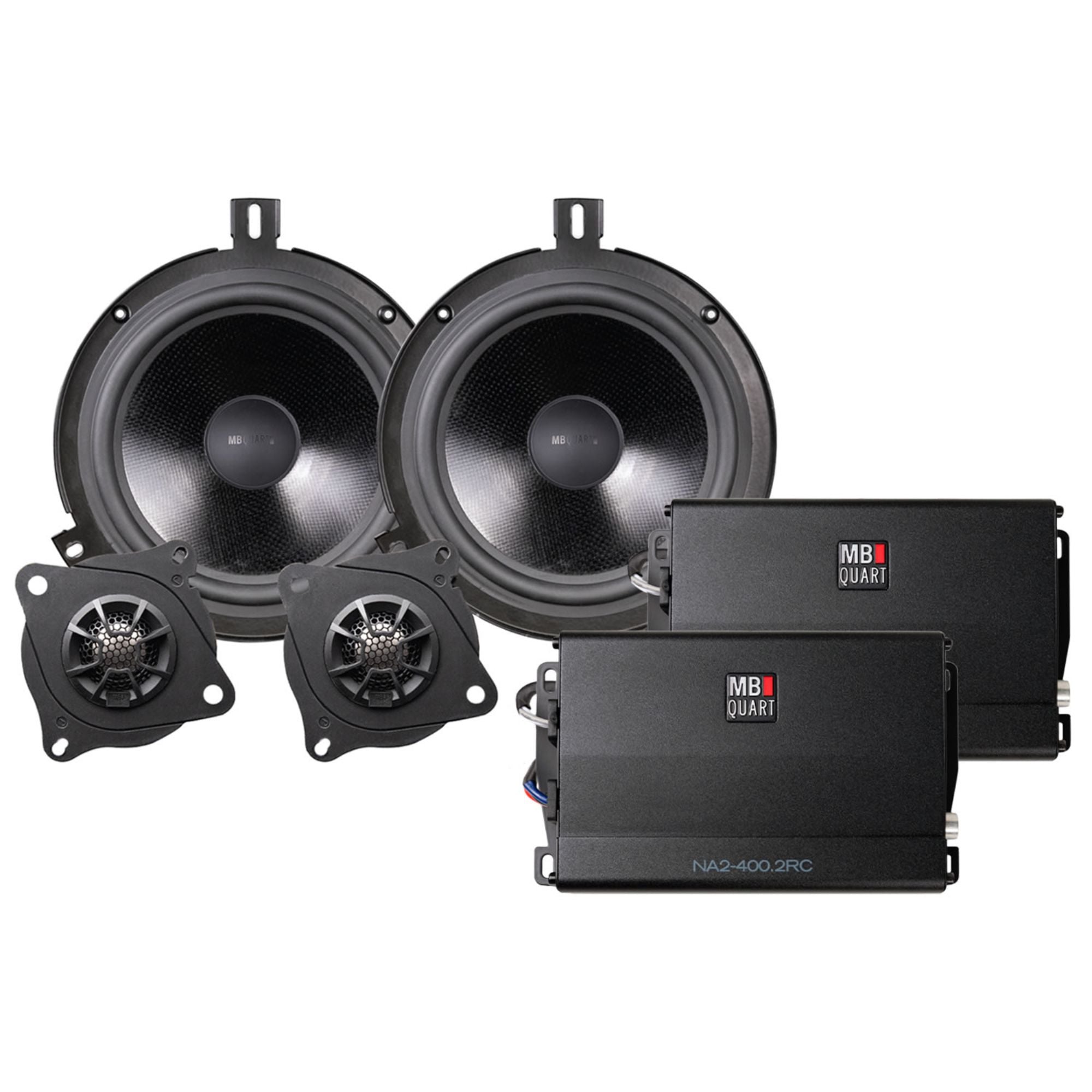 MB Quart MBQJK-STG2AH-1 800W STAGE 2 Jeep JK Car Audio 2-Speaker System Kit - VMInnovations