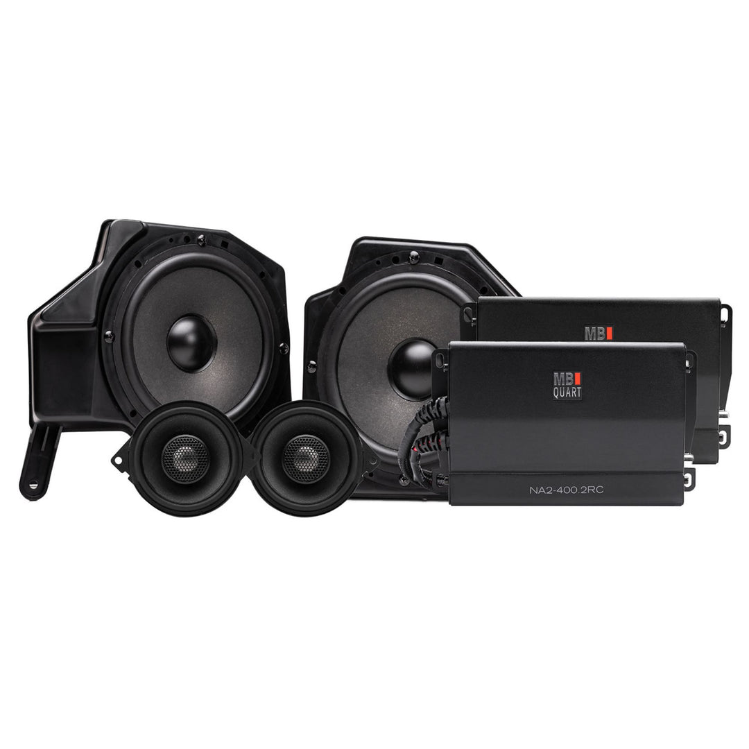 MB Quart MBQJ-STG4A-1 800W STAGE 4 Jeep JL/JT Car Audio Kit, OEM Factory Radio - VMInnovations