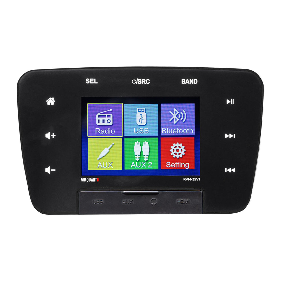 MB Quart RVM-35V1 160W 3.5 Inch Touchscreen Multimedia Bluetooth Source Unit - VMInnovations