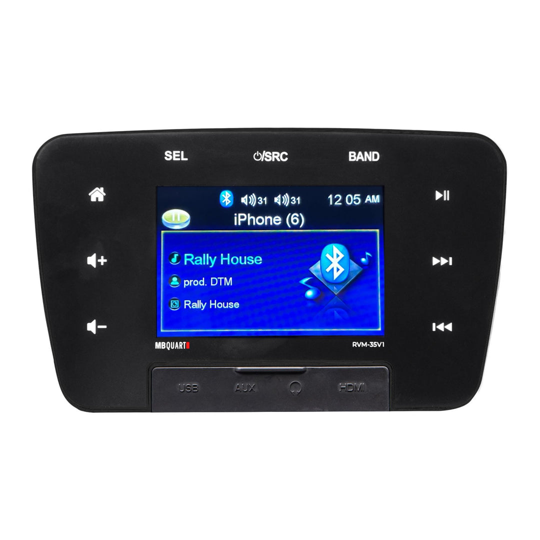 MB Quart RVM-35V1 160W 3.5 Inch Touchscreen Multimedia Bluetooth Source Unit - VMInnovations