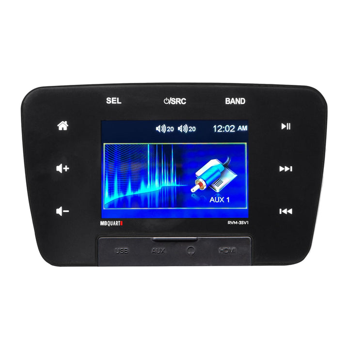 MB Quart RVM-35V1 160W 3.5 Inch Touchscreen Multimedia Bluetooth Source Unit - VMInnovations