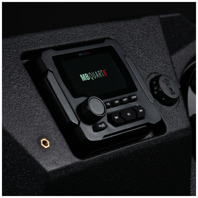 MB Quart MBQD-STG4A-1 320W Stage 4 Can-Am Defender Visor Audio System, Black - VMInnovations