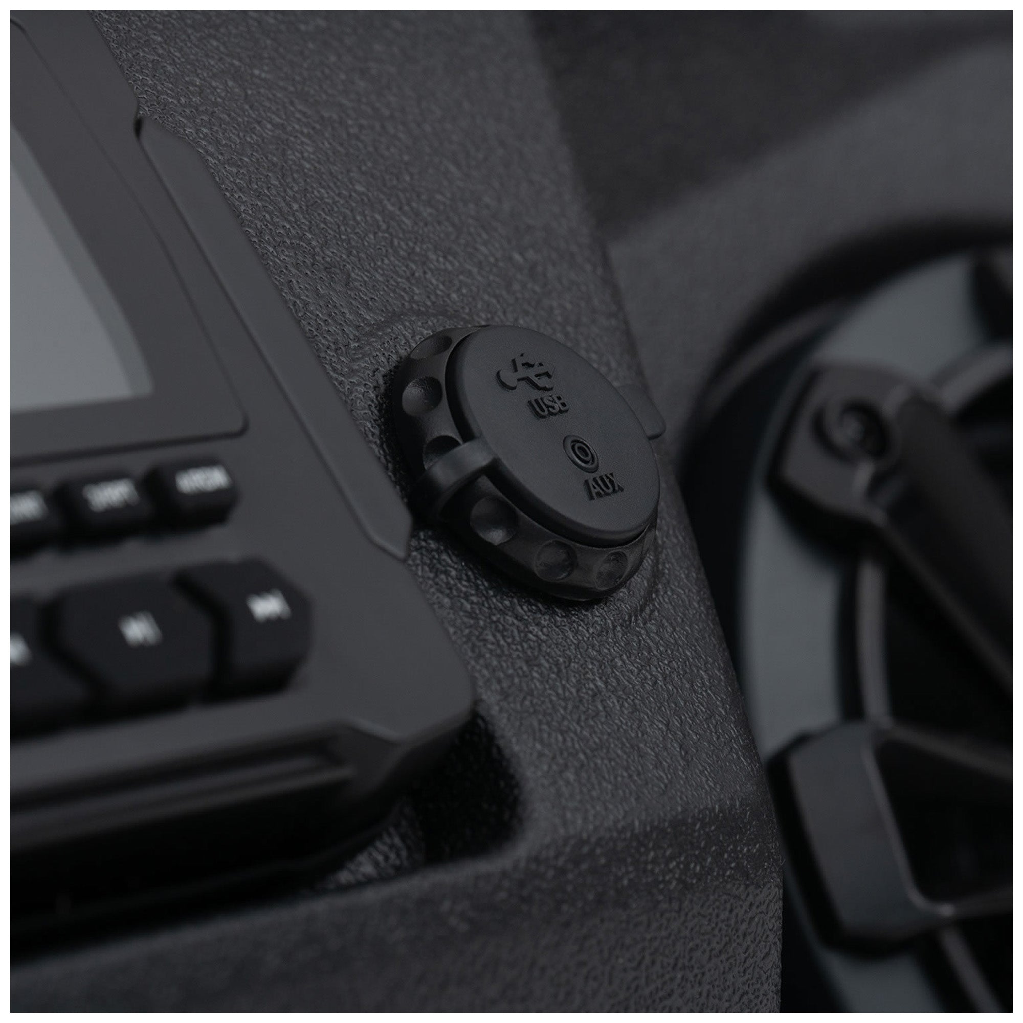 MB Quart MBQD-STG4A-1 320W Stage 4 Can-Am Defender Visor Audio System, Black - VMInnovations