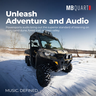 MB Quart Can-Am Defender Tuned Rear Speaker Kit 6.5" Speakers & Mounting Bracket - VMInnovations
