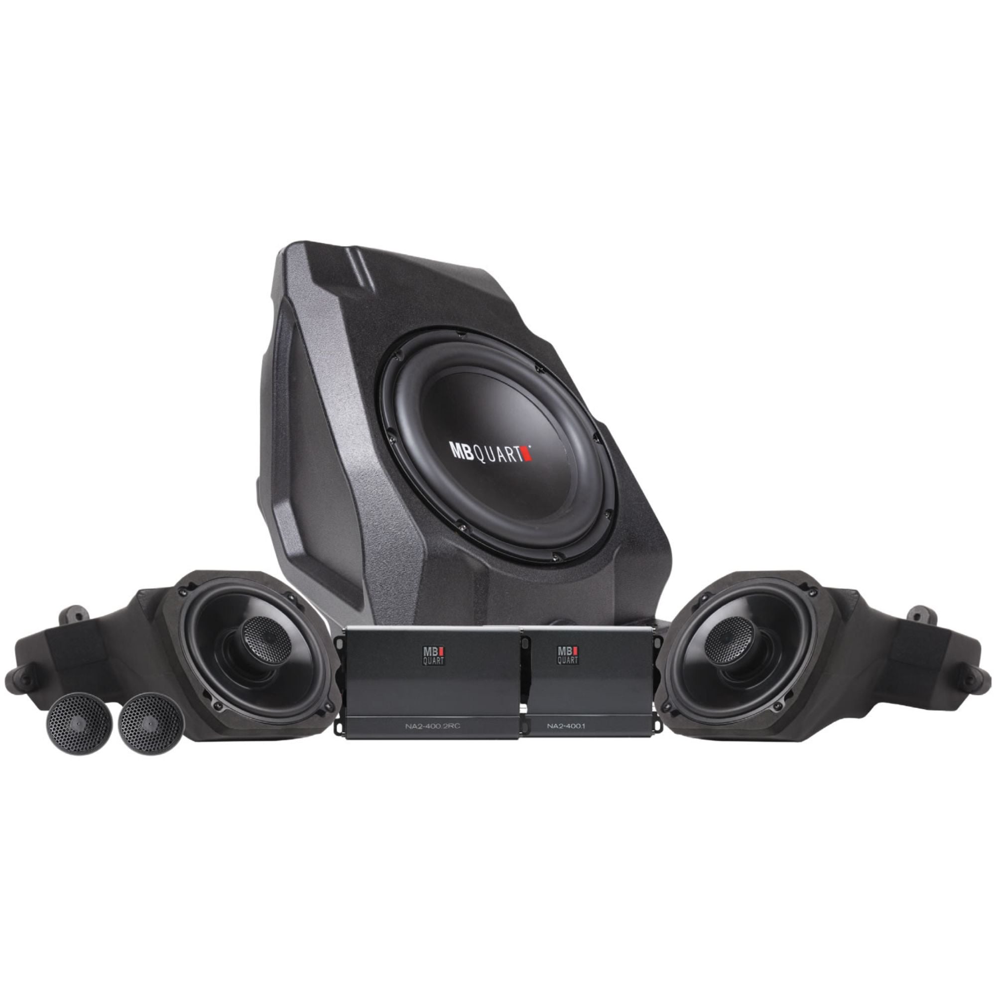 MB Quart 800 Watt Stage 3 Audio System Polaris RZR Pro XP Pro R Turbo R, Black - VMInnovations