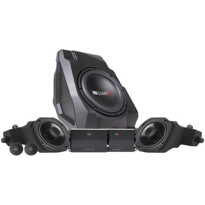 MB Quart 800 Watt Stage 3 Audio System Polaris RZR Pro XP Pro R Turbo R, Black - VMInnovations