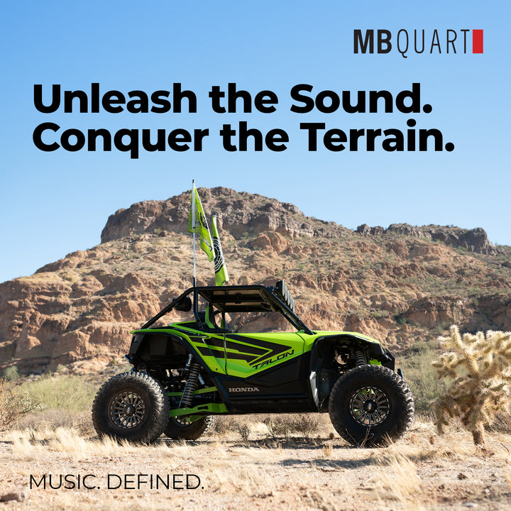 MB Quart Polaris Ranger 1000/XP Dash Kit GMR7V1 and Included 10” Radio Antenna