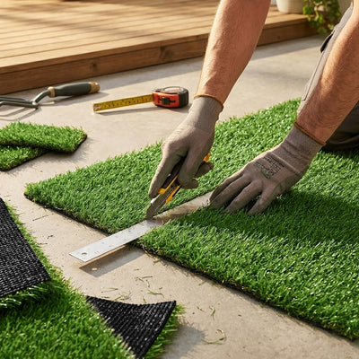 Bliss Artificial Grass, Indoor/Outdoor Easy Clean Turf Mat - 3' x 10' (Open Box)