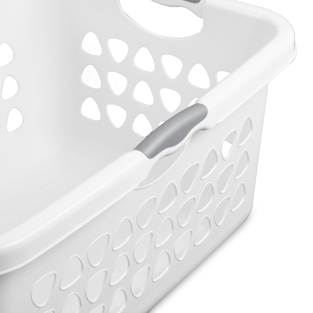 Sterilite Ultra Laundry Basket, 2 Bushel Plastic Hamper with Handles, 8 Pack