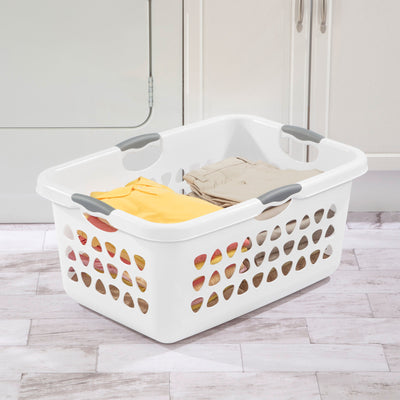 Sterilite Ultra Laundry Basket, 2 Bushel Plastic Hamper with Handles, 8 Pack