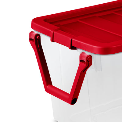 Sterilite 160 Qt Wheeled Storage Box, Large Plastic Container with Lid, 2 Pack - VMInnovations