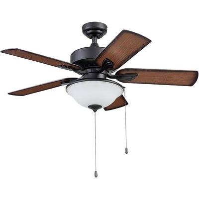 Portage Bay Viretta 42" Ceiling Fan w/Light, Quiet Motor & Pull Chain (Open Box)