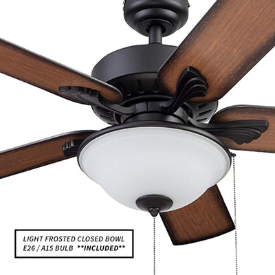 Portage Bay Viretta 42" Ceiling Fan w/Light, Quiet Motor & Pull Chain (Open Box)