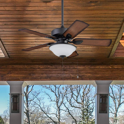 Portage Bay Viretta 42" Ceiling Fan w/Light, Quiet Motor & Pull Chain (Open Box)