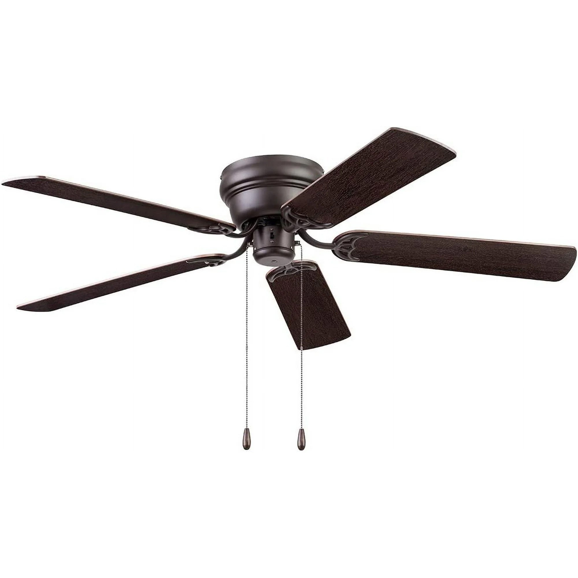 Portage Bay Cherry Hill 52" Ceiling Fan, Quiet Motor & Pull Chain, Sienna Bronze - VMInnovations
