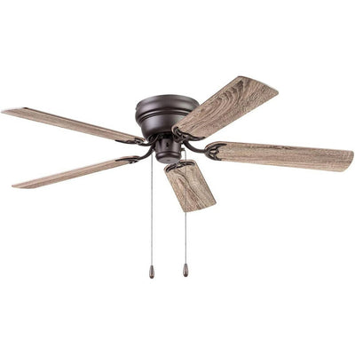 Portage Bay Cherry Hill 52" Ceiling Fan, Quiet Motor & Pull Chain, Sienna Bronze - VMInnovations