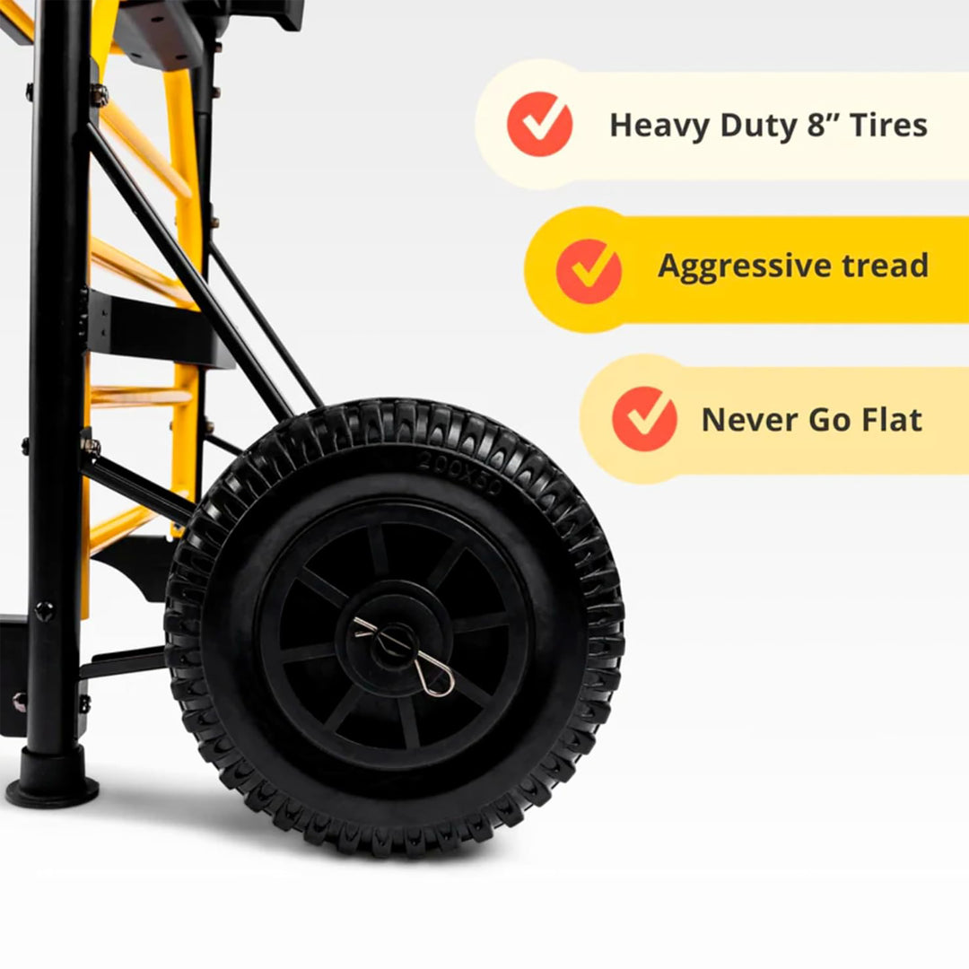 Mule 5 in 1 Mobile Workshop Hand Truck, Integrated 3 Speed Fan, 52000-31, Black
