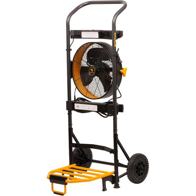 Mule 5 in 1 Mobile Workshop Hand Truck, Integrated 3 Speed Fan, 52000-31, Black - VMInnovations