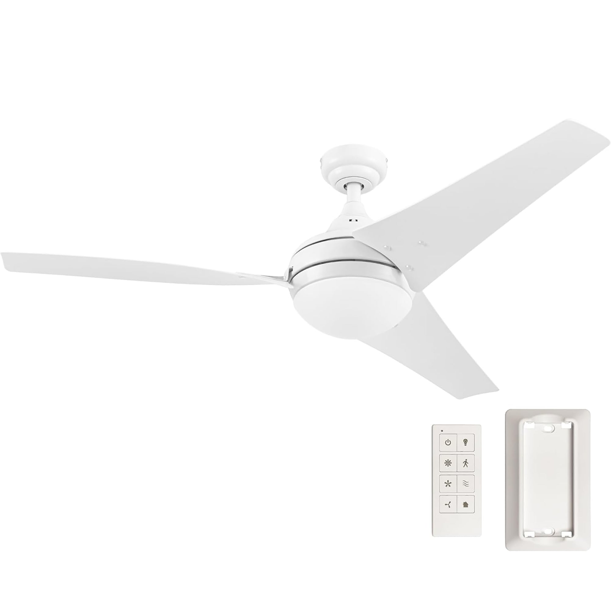 Honeywell Ceiling Fan, Quiet Motor & Remote Control, 52", Bright White(Open Box) - VMInnovations