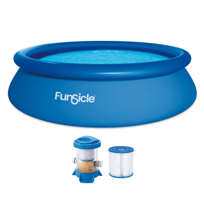 Funsicle QuickSet Inflatable Ring Top Outdoor Above Ground Pool w/Pump(Open Box)