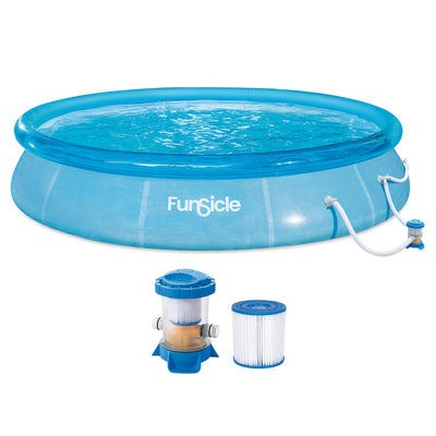 Sea-Thru QuickSet Inflatable Ring Top Outdoor Above Ground Pool (Open Box)