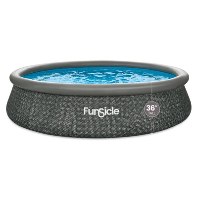 Funsicle 14' x 36" QuickSet Ring Top Above Ground Swimming Pool Dark (Open Box)