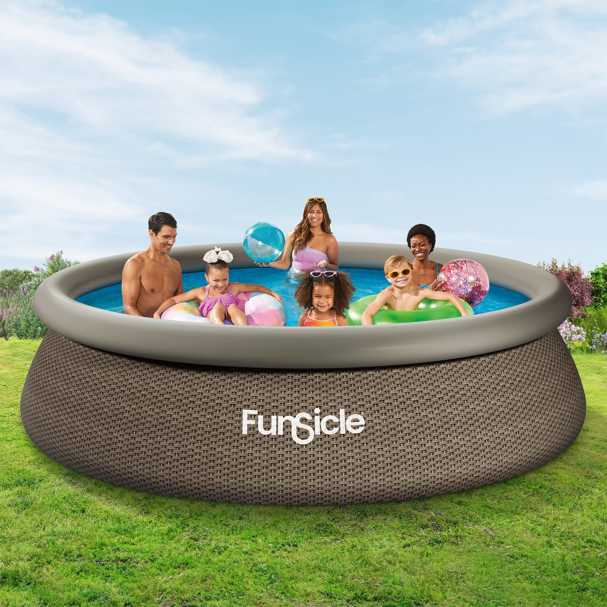 Funsicle 12' x 36" QuickSet Ring Top Above Ground Swimming Pool (Open Box) - VMInnovations