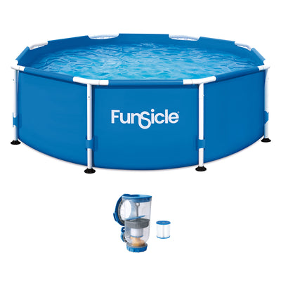 Funsicle 8' x 30" Outdoor Activity Round Frame Swimming Pool Set (Open Box)
