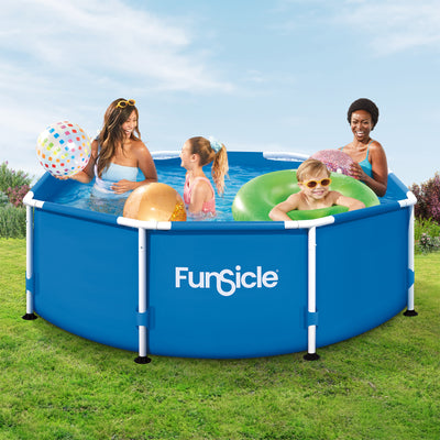 Funsicle 8' x 30" Outdoor Activity Round Frame Swimming Pool Set (Open Box)