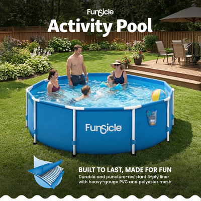 Funsicle 10' x 30" Outdoor Activity Round Frame Above Ground Pool (Open Box)