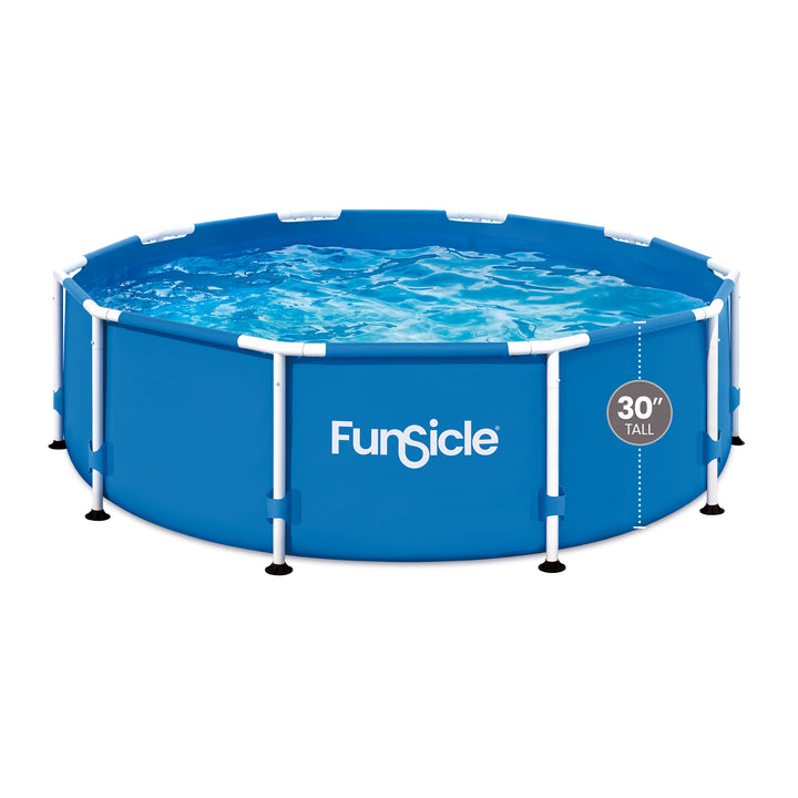 Funsicle 10' x 30" Outdoor Activity Round Frame Above Ground Swimming Pool Set