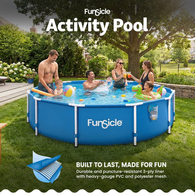 12' x 30" Outdoor Activity Round Frame Above Ground Swimming Pool Set (Open Box)